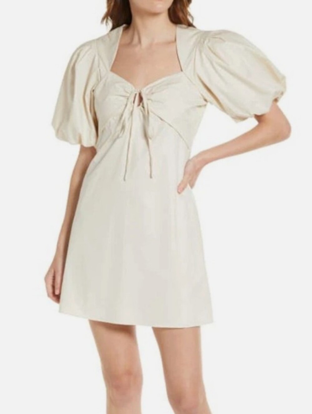 Frame Puff Sleeve Poplin Mini Dress ✨
